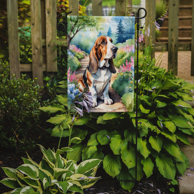 Drapeau de jardin en polyester H 15,5 po x l 11,25 po Tacey