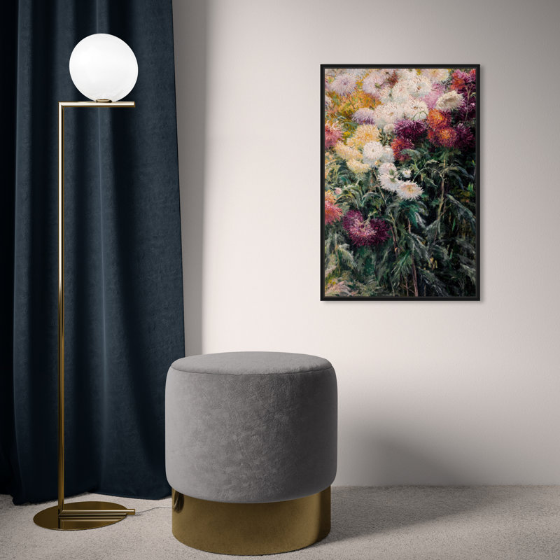 Ensemble de fleurs - Impression sur toile, Toile avec cadre noir, H 24 po x l 16 po