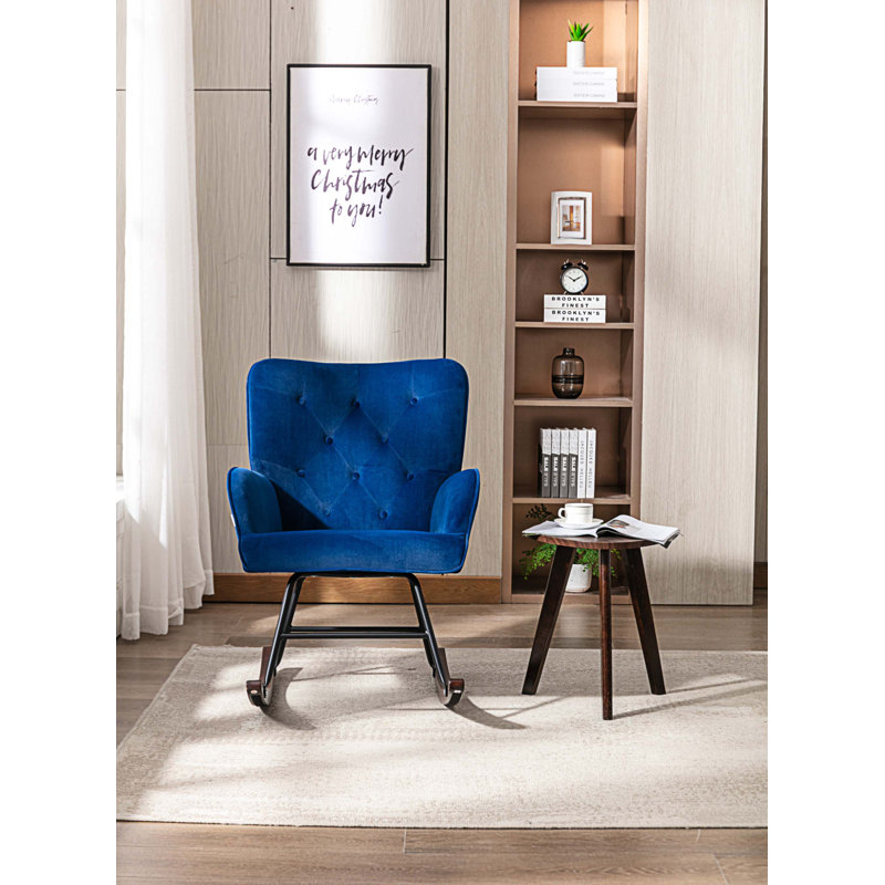 Chaise berçante Griffen, Bleu