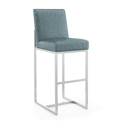 Baptista Upholstered Counter Stool with Metal Frame