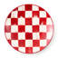 Cherry Check Appetizer Plates