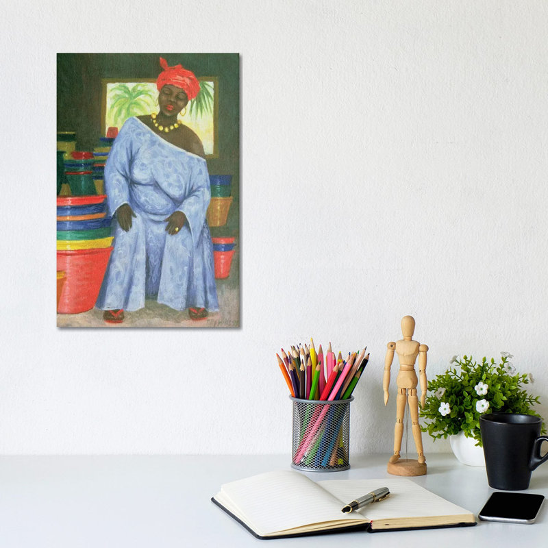 Bucket Shop by Tilly Willis - Wrapped Canvas Painting, 20.32 cm H x 30.48 cm W