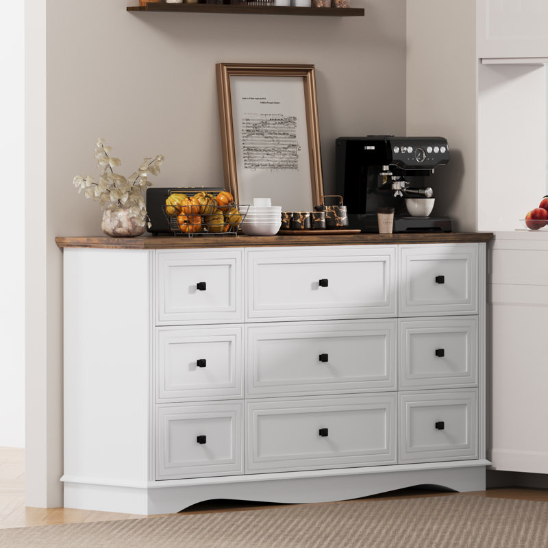  Console réglable 57 po Dorset , Blanc/Noir