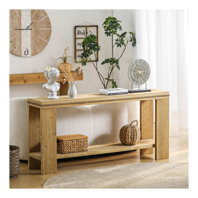 Console 63 "avec tablette de rangement Boho