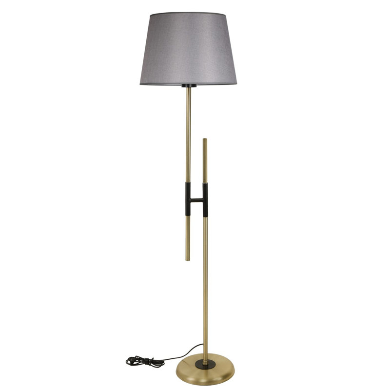 Razo 165 H cm Traditional Floor Lamp, Grey, Gold