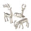 Figurines de renne rustique, ensemble de 3, fabriquées à la main, fonte d'aluminium, 8,75 pouces-1080168096