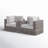 Tonioni 79 " W Wicker Loveseat with Cushions-839122869
