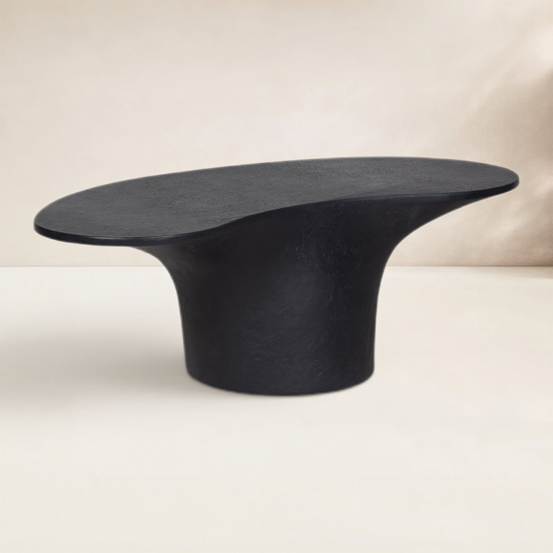 Paisely Outdoor Coffee Table, Black