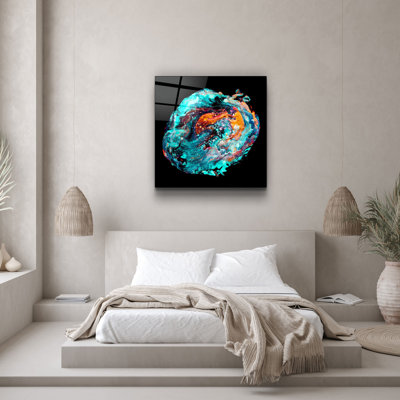 Superbe peinture décorative en verre trempé de 19,7 po x 19,7 po | 100% verre trempé, épaisseur: 0,16 pouce | Impression UV pour des couleurs éclatantes | Parfait pour la décoration intérieure, le salon ou le bureau