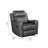 Jacopo 36.5" Traditional Polished Microfiber Reclining Chair with Nailhead Trim, Pull-Handle Recline & Dacron Wrapped Foam-682754625