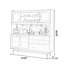 Buffet en bois de noyer massif-1290567000