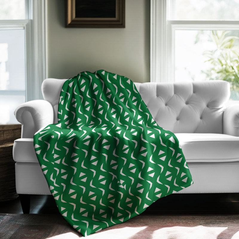 Green Scheme - 1 pièce Sherpa Premium Couverture 0184, L 50 po x L 60 po