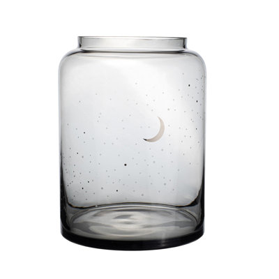 Moonlit Night Glass Table Vase - 10"