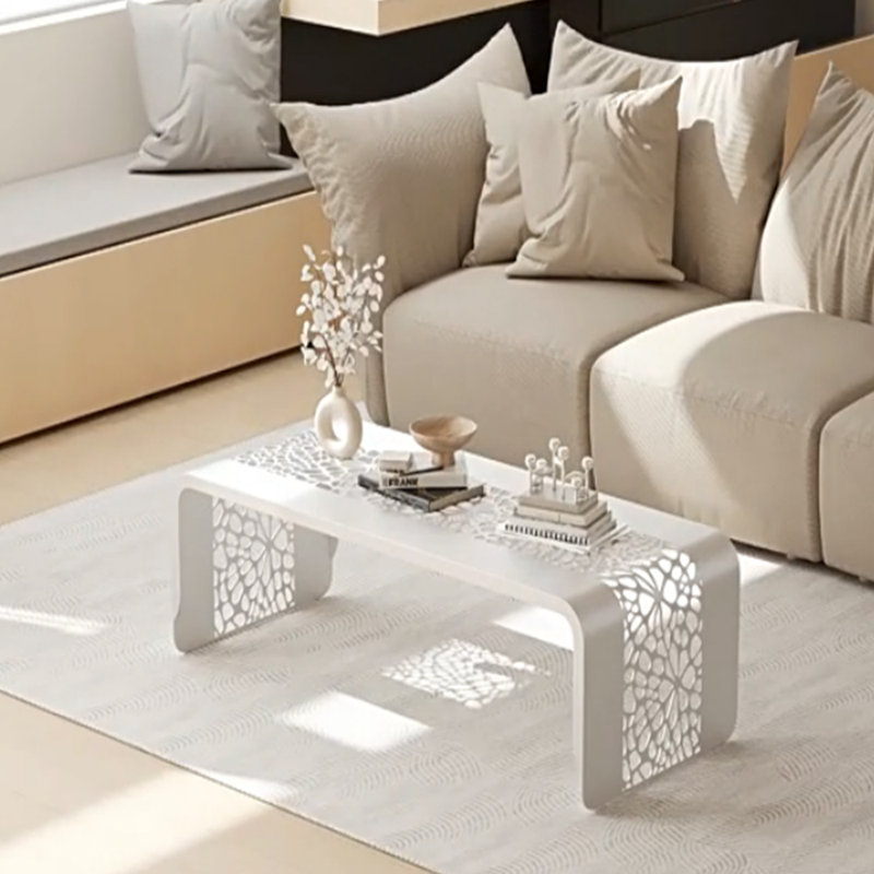 Table basse Creative Creative, H 17,71 po x L 39,37 po x l 23,62 po, Blanc