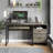 Labelle 55" W Writing Computer Desk with Keyboard Tray-558628601