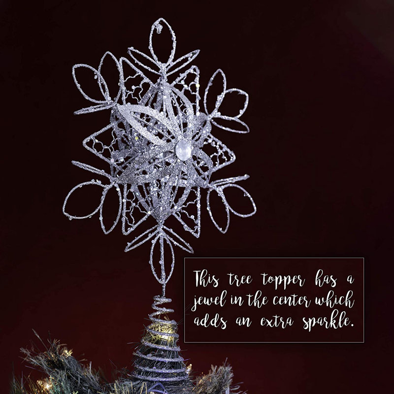 Décoration pour sommet de flocon de neige