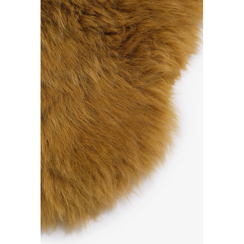 Stasia Solid Colour Sheepskin Area Rug, Novelty 75cm x 100cm