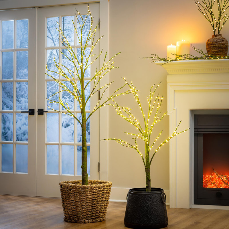 LED Indoor/Outdoor Artificial Mossy Tree, 48"H