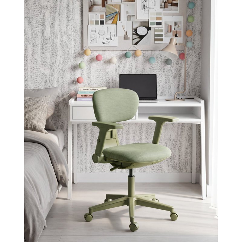 Beliani CORE Fabric Office Chair, Green, Green