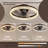 20" Low Profile Ceiling Fan With Light & Remote, Dimmable Led, 6-Speed, Timing Reversible Blades, Crystal Ring Design