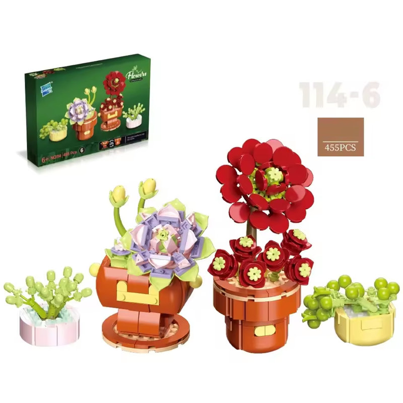 Ensemble de construction plantes briques Wizardi F07N11-3-6 (114)