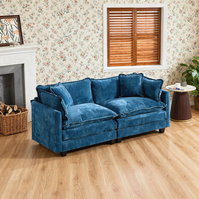 Canapé Cloud LoveSeat (le repose-pieds n'est pas inclus), Bleu