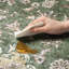 Floral Green Non-Slip Washable Area Rug-809743416