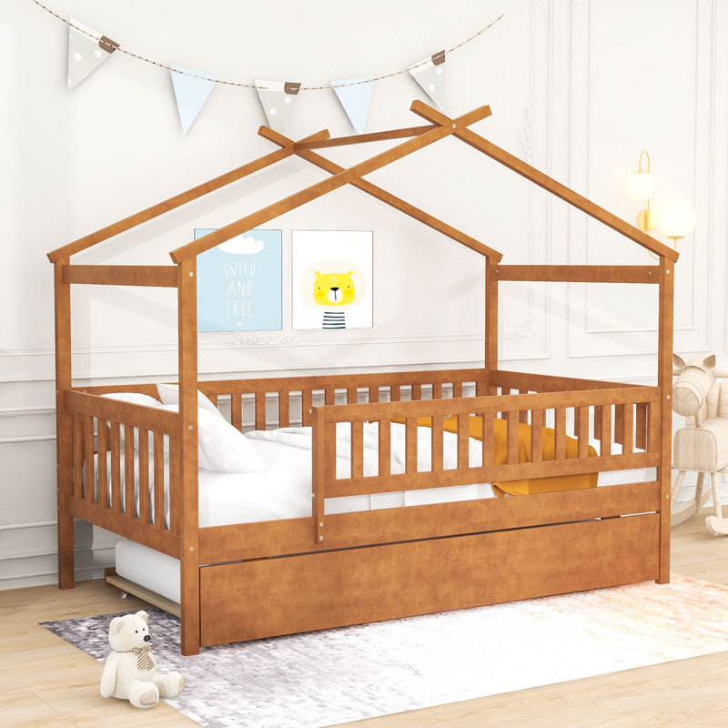 Pontoosuc Wood Daybed with Twin Size Trundle, Walnut, Twin