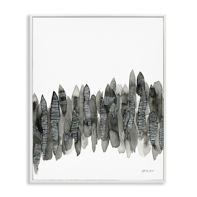  «Kindling», art de la giclée abstraite par Yvette St. Amant, H 14 po x l 11 po, Estampe numérique encadrée blanc bord de mer