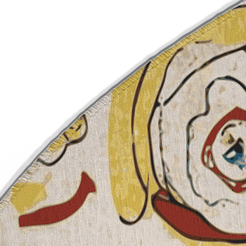 Perky Blast Indoor And Outdoor Area Rug, Round 5'