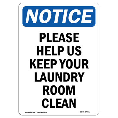 Please Help Us Keep Your Laundry Sign