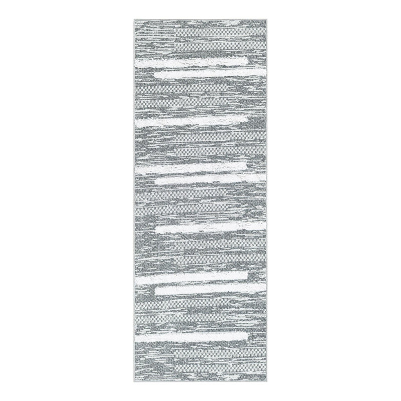 Cotton Striped Indoor Rug, Runner 2'3" x 6'1"