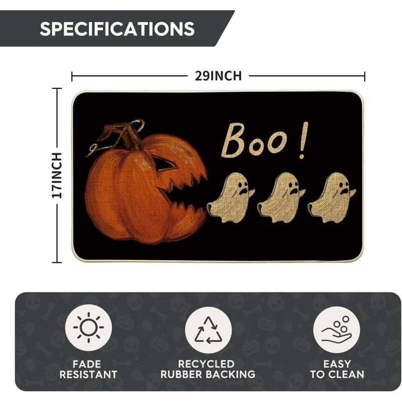 Paillasson Ghost Boo Pumpkin Halloween