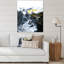 Or blanc et nuages de marbre jaune I - peinture sur toile-67229235-67229242