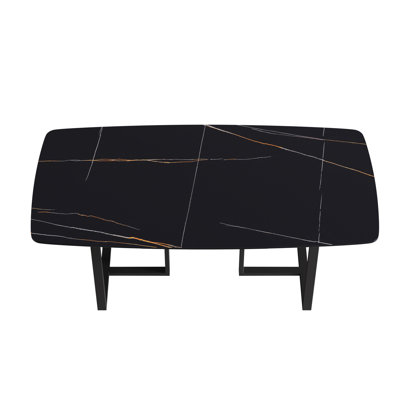 Evannie Stone Dining Table by Ivy Bronx