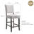 Jennifer Home Upholstered Back Stool with Wood Base for Kitchen-87378905-117574649