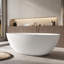 Baignoire profonde autoportante à surface solide de 65 po Fslefay-124822462