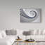 «Fibonacci White Spiral» par Jhirayr, impression sur toile tendue-30312611