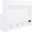 Grand lit en blanc avec système de levage hydraulique, espace compact pour une vie compacte, structure de 600 lb, rangement pour matelas pour garder la chambre bien rangée, styles modernes convenables, bureau de taille recommandée de 10 pouces, espaces multifonctionnels,-367398019-367398017