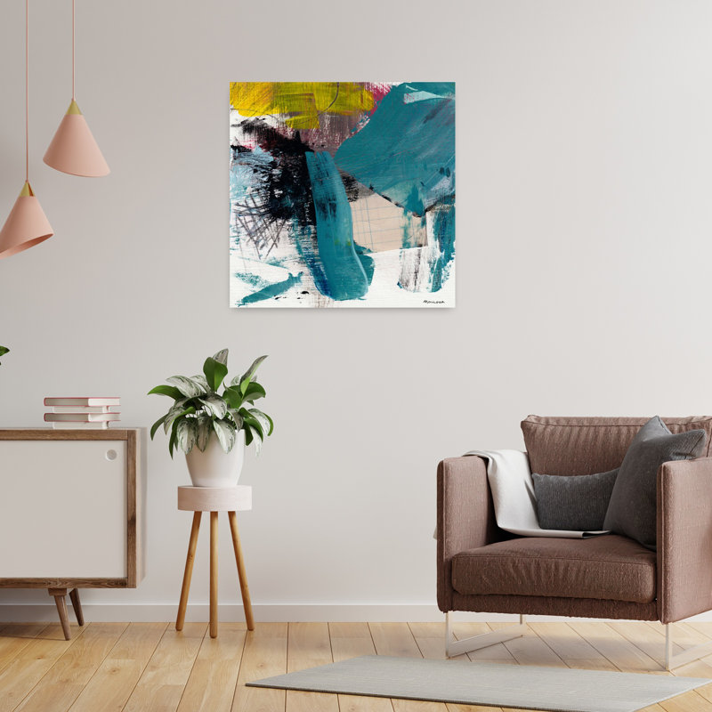 Commence Abstract Art contemporain, H 24 po x l 24 po