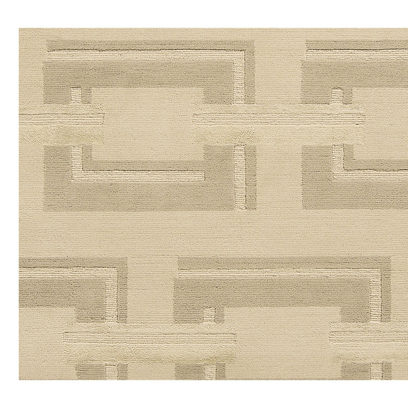 Geometric Area Rug in Marble/Ivory, Rectangle 8' x 10'