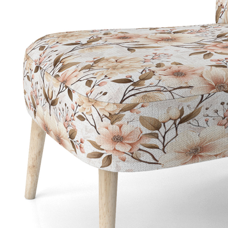 Antique Garden I - Chaise d'appoint rembourrée bohémienne et éclectique