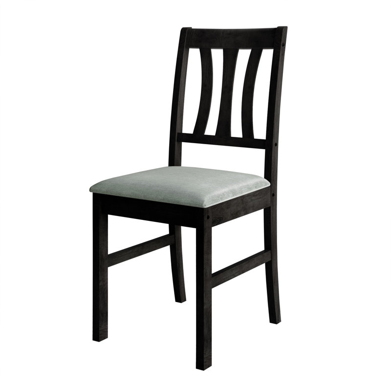 18.9'' H Upholstered Side Chair, Black