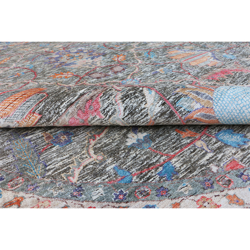 Hand Knotted Area Rug in Brown/Beige
