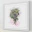 « bouquet avec cordon », reproduction de peinture à l’aquarelle encadrée-33303659