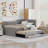 Upholstered Daybed with Trundle and Three Drawers-102401768-102401767