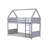 Twin Over Twin House Floor Bunk Bed-608254625