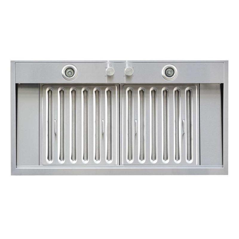 Hotte de cuisine à conduit 530 cfm, H 12 po x l 28,38 po x P 18 po