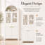 71" Tall Fluted Arched Pantry Cabinet With Glass Doors & Drawer, Adjustable Shelves Storage For Kitchen, Dining Room Or Living Room-1385273533