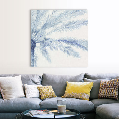 " Chambray Palms II " by Megan Meagher Painting Print